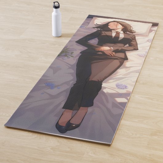 Geschäftsfrau Anime Yogamatte (Beispiel)