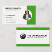 Geschäftsfrau | Beruflicher Immobilienmakler Visitenkarte (Vorne/Hinten)