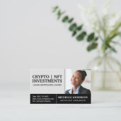 Geschäftsfrau | Bild hinzufügen Visitenkarte (Stehend Vorderseite)