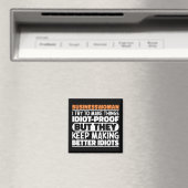 Geschäftsfrau Ich versuche, Dinge lustiges Sprichw Magnet (In Situ (Geschirrspüler))