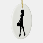 Geschäftsfrau Keramik Ornament (Rechts)