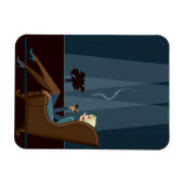 Geschäftsfrau Rauchen Auto Magnet (Horizontal)