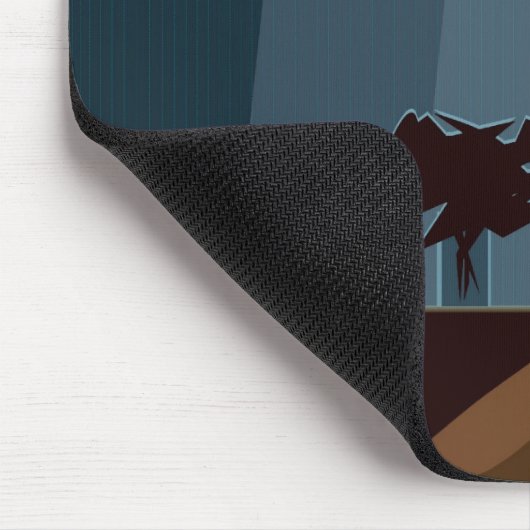 Geschäftsfrau-rauchende Zigarre Mousepad (Ecke)