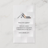 Geschäftsfrau | Real Anwesen Logo Visitenkarte (Rückseite)