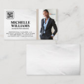 Geschäftsfrau | Schnellantwortcode Visitenkarte (Vorne/Hinten)