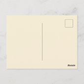 Geschäftsfrau Weihnachtsfeier Postkarte (Rückseite)