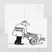 Geschäftsführender Direktor des Reinigungsunterneh Postkarte (Vorne/Hinten)