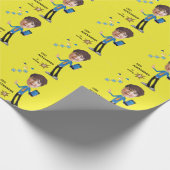 Geschäftsführer BOY Foto Sensational FUN Geburtsta Geschenkpapier (Ecke)