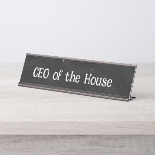 Geschäftsführer des Hauses Schreibtisch Name Plate Schreibtischnamensplakette