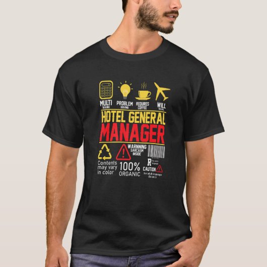 Geschäftsführer des Hotels T-Shirt (Vorderseite)
