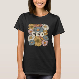 Geschäftsführer Führungskraft Blume CEO von Groovy T-Shirt