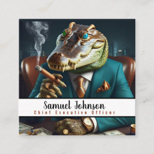 Geschäftsführer Lustiger CEO Chief Executive Offic Quadratische Visitenkarte