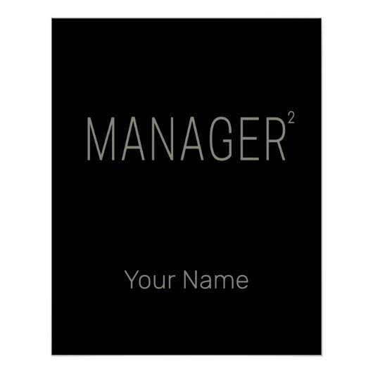 Geschäftsführer oder selbstständig und freiberufli poster (Vorderseite)