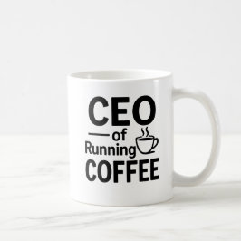 Geschäftsführer von Running on Coffee Funny Office Kaffeetasse