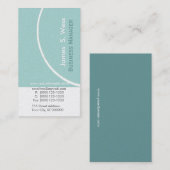 Geschäftsführer zeitgenössischer Aqua-Designs Visitenkarte (Vorne/Hinten)