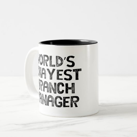 Geschäftsführer Zweifarbige Tasse (Vorderseite Links)