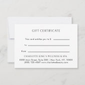 GESCHÄFTSGESCHENKENNZEICHNUNG, Beige Moderne Minim (Rückseite)