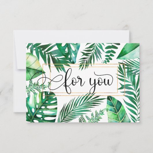 GESCHÄFTSGESCHENKZERTIFIKAT | for you (Vorderseite)