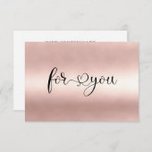 GESCHÄFTSGESCHENKZERTIFIKAT | for you (Vorne/Hinten)