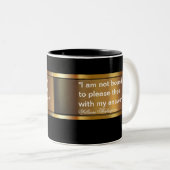 Geschäftshakespeare-Zitat Zweifarbige Tasse (VorderseiteRechts)