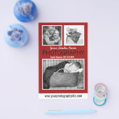 Geschäftshandbuch für Fotografen mit drei Fotos Flyer (Einzeln)
