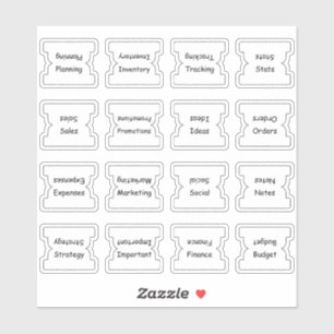 Geschäftsindex-Tabs Binder-Trennblätter Funktional Aufkleber