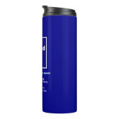 Geschäftsinformationen Blaues Thermal-Tumbler Thermosbecher (Nach rechts gedreht)