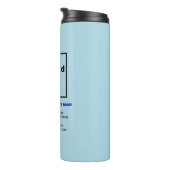 Geschäftsinformationen Light Blue Thermal Tumbler Thermosbecher (Nach rechts gedreht)
