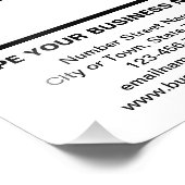 Geschäftsinformationen Weißer Hintergrund Foto dru (Ecke)