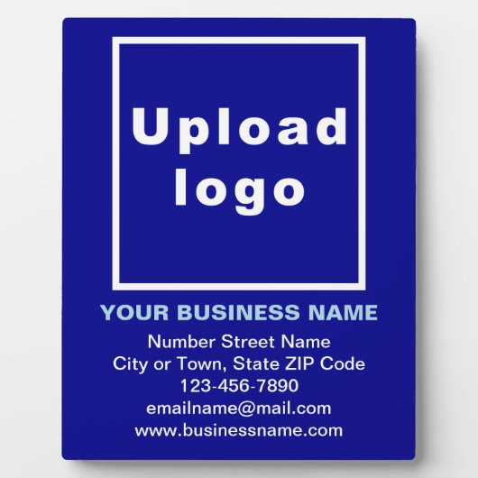 Geschäftsinformationen zu Blue Plaque Fotoplatte (Vorderseite)