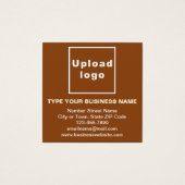 Geschäftsinformationen zur Brawn Square-Visitenkar (Vorderseite)