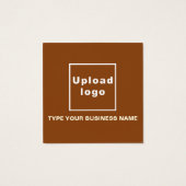 Geschäftsinformationen zur Brawn Square-Visitenkar (Rückseite)