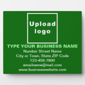 Geschäftsinformationen zur grünen Rechteck-Ebene Fotoplatte (Vorderseite)