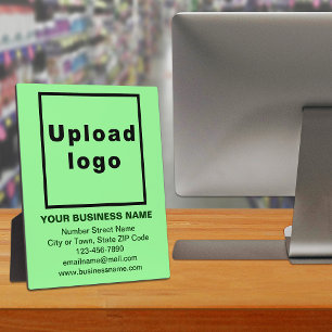 Geschäftsinformationen zur hellgrünen Ebene Fotoplatte