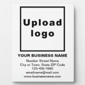 Geschäftsinformationen zur White Plaque Fotoplatte (Vorderseite)