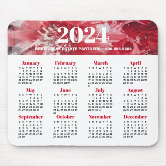 Geschäftskalender 2024 mousepad (Vorne)
