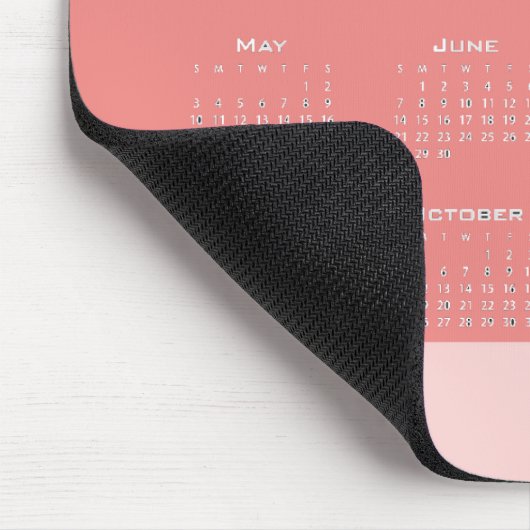 Geschäftskalender in Rosatönen Mousepad (Ecke)