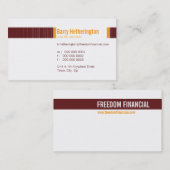 GESCHÄFTSKARTE: angesagt 1 Visitenkarte (Vorne/Hinten)