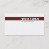 GESCHÄFTSKARTE: angesagt 1 Visitenkarte (Rückseite)