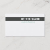 GESCHÄFTSKARTE: angesagt 8 Visitenkarte (Rückseite)