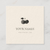 GESCHÄFTSKARTE: Äpfel Quadratische Visitenkarte (Vorderseite)