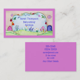 Geschäftskarte "Babysitting Services Business Card Visitenkarte