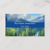 Geschäftskarte "Berge und Wälder" Rabattkarte (Vorderseite)