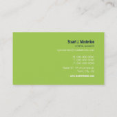 GESCHÄFTSKARTE: blockiertes Monogramm 6 Visitenkarte (Rückseite)