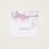 GESCHÄFTSKARTE : "CHERRY BLOSSOM" : NATÜRLICH (Vorderseite)