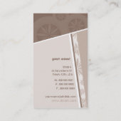 GESCHÄFTSKARTE coole, einzigartige Winkel Visitenkarte (Rückseite)