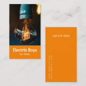 Geschäftskarte coole Elektrotechnik Visitenkarte (Vorne/Hinten)
