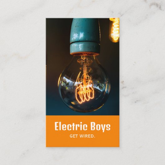 Geschäftskarte coole Elektrotechnik Visitenkarte (Vorderseite)