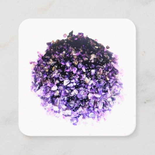 GESCHÄFTSKARTE CRYSTAL DESIGN STIL QUADRATISCHE VISITENKARTE (Vorderseite)