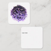 GESCHÄFTSKARTE CRYSTAL DESIGN STIL QUADRATISCHE VISITENKARTE (Vorne/Hinten)